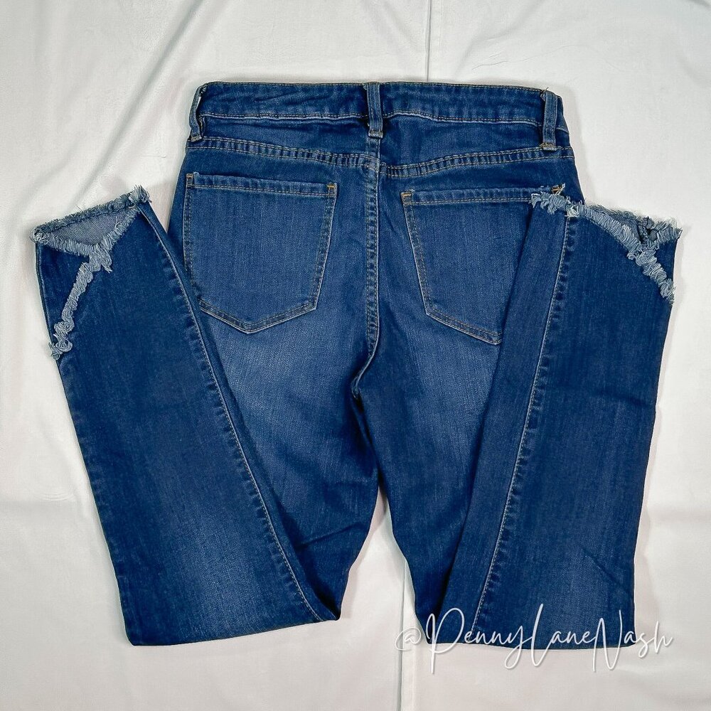 Eunina Mid Rise Skinny Ankle Frayed Jeans Size 27 - Picture 10 of 10